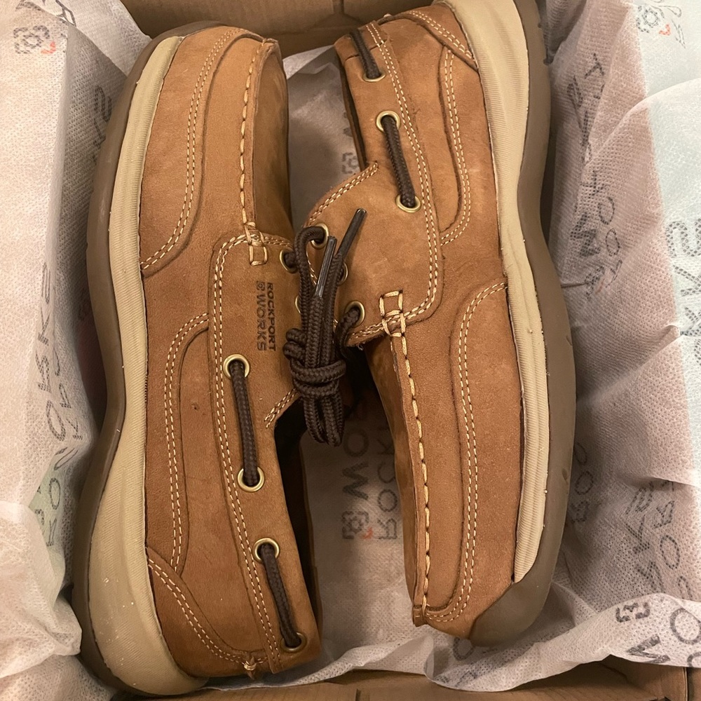 Rockport Works Steele Toe Shoe NIB